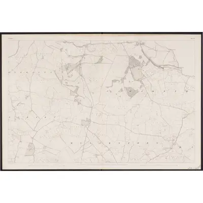 1837 Map of Kildare - Sheet 3, 1862 Print