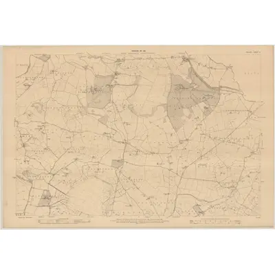 1909 Map of Kildare - Sheet 3, 1911 Print