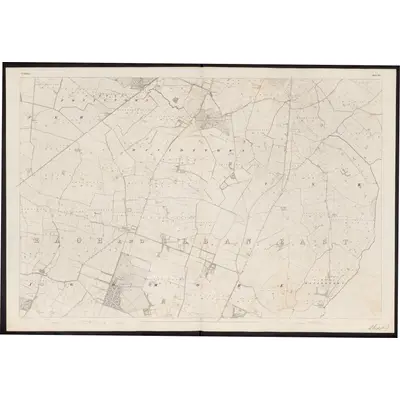 1837 Map of Kildare - Sheet 32, 1858 Print