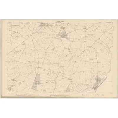 1908 Map of Kildare - Sheet 32, 1910 Print