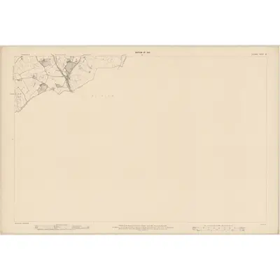 1908 Map of Kildare - Sheet 33, 1910 Print