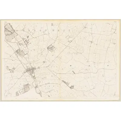 1837 Map of Kildare - Sheet 35, 1839 Print
