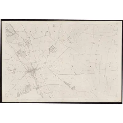 1837 Map of Kildare - Sheet 35, 1862 Print