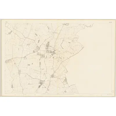 1838 Map of Kildare - Sheet 36, 1839 Print