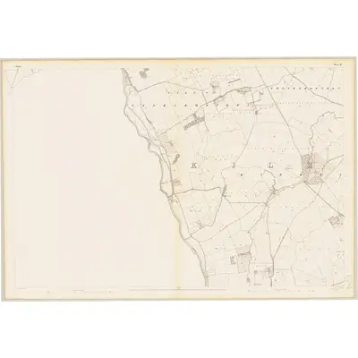 1837 Map of Kildare - Sheet 37 [with extension], 1839 Print