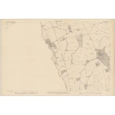 1908 Map of Kildare - Sheet 37 [with extension], 1909 Print