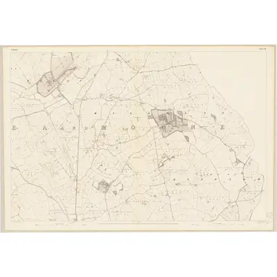 1837 Map of Kildare - Sheet 38, 1839 Print