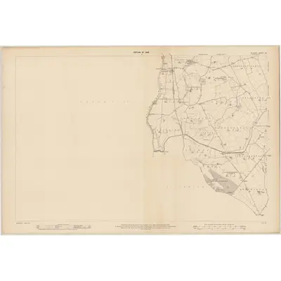 1907 Map of Kildare - Sheet 39, 1909 Print