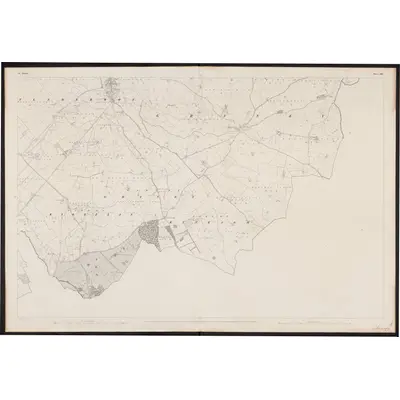 1837 Map of Kildare - Sheet 40, 1861 Print