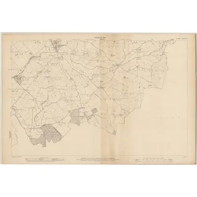 1908 Map of Kildare - Sheet 40, 1909 Print