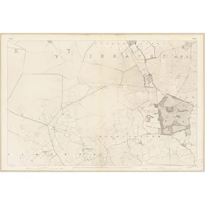 1837 Map of Kildare - Sheet 9, 1839 Print