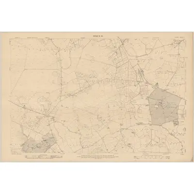1909 Map of Kildare - Sheet 9, 1911 Print