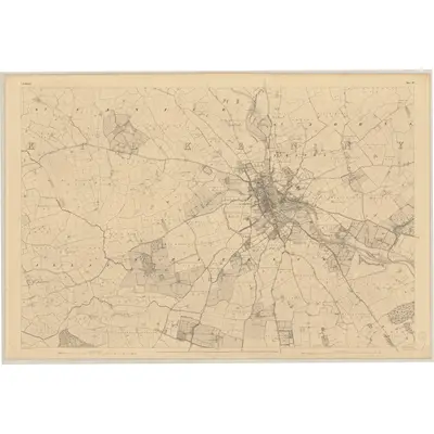 1840 Map of Kilkenny - Sheet 19, 1842 Print