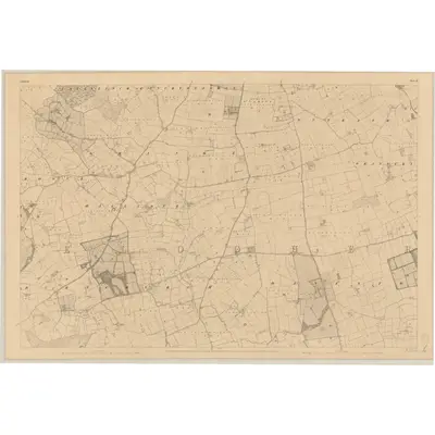 1839 Map of Kilkenny - Sheet 23, 1842 Print