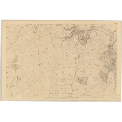 1839 Map of Kilkenny - Sheet 32, 1842 Print