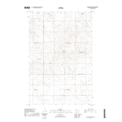 2020 Map of Killdeer Mountains, 2020 Print