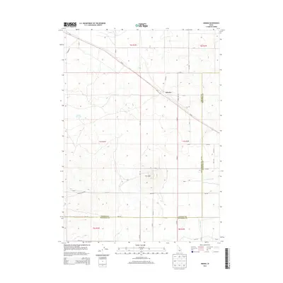 2013 Map of Kimama, 2013 Print