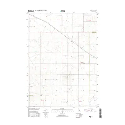 2017 Map of Kimama, 2017 Print