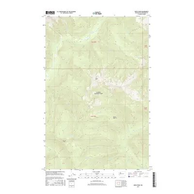 2017 Map of Kimta Peak, 2017 Print
