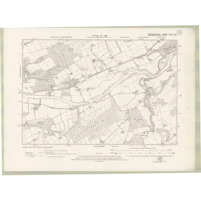 1923 Map of Kincardineshire Sheet IX.NE, 1928 Print