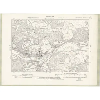 1923 Map of Kincardineshire Sheet IX.NW, 1928 Print