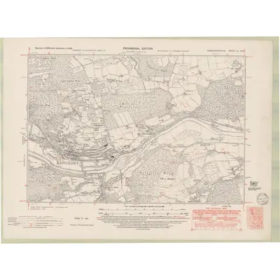 1938 Map of Kincardineshire Sheet IX.NW, 1949 Print