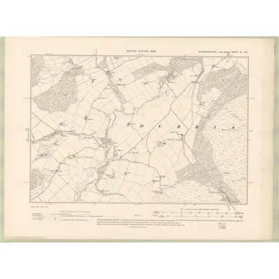 1901 Map of Kincardineshire Sheet IX.SE, 1904 Print