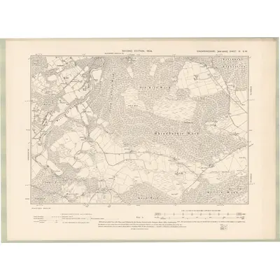 1901 Map of Kincardineshire Sheet IX.SW, 1904 Print
