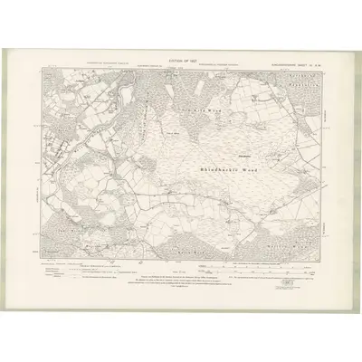 1923 Map of Kincardineshire Sheet IX.SW, 1927 Print