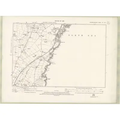 1923 Map of Kincardineshire Sheet VII.SE, 1927 Print