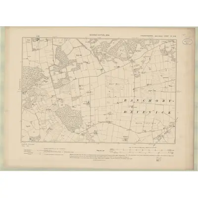 1902 Map of Kincardineshire Sheet VII.SW, 1904 Print