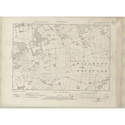 1923 Map of Kincardineshire Sheet VII.SW, 1927 Print