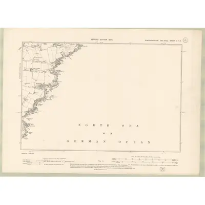 1902 Map of Kincardineshire Sheet XI.NE, 1904 Print