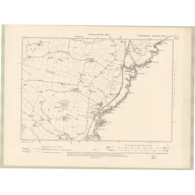 1902 Map of Kincardineshire Sheet XI.SW, 1904 Print