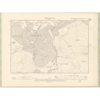 1901 Map of Kincardineshire Sheet XIII.NE, 1904 Print