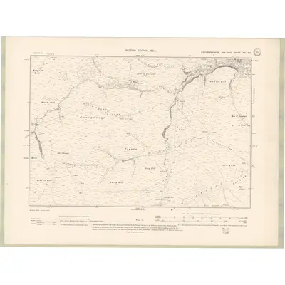 1901 Map of Kincardineshire Sheet XIV.SE, 1904 Print