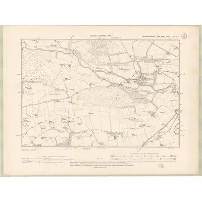 1901 Map of Kincardineshire Sheet XIX.SE, 1904 Print
