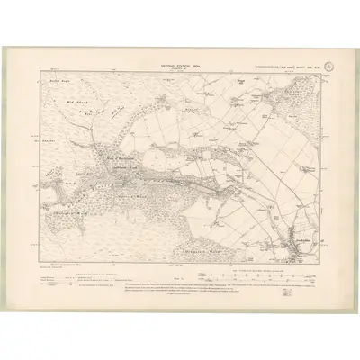 1901 Map of Kincardineshire Sheet XIX.SW, 1904 Print