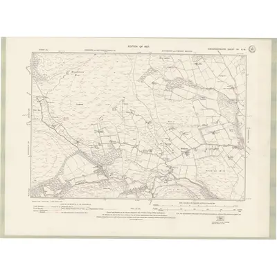 1923 Map of Kincardineshire Sheet XV.NW, 1927 Print