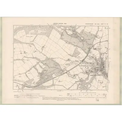1902 Map of Kincardineshire Sheet XV.SE, 1904 Print