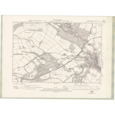 1923 Map of Kincardineshire Sheet XV.SE, 1927 Print
