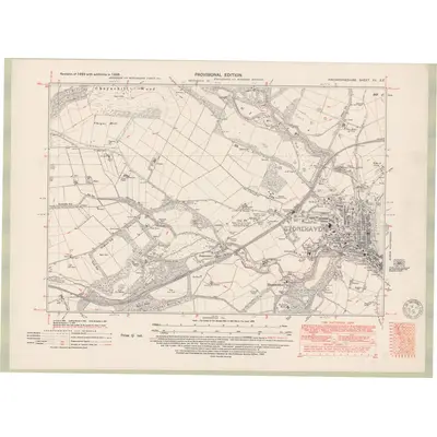 1938 Map of Kincardineshire Sheet XV.SE, 1950 Print