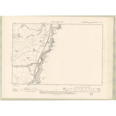 1902 Map of Kincardineshire Sheet XVI.NW, 1904 Print
