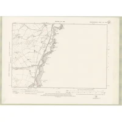 1923 Map of Kincardineshire Sheet XVI.NW, 1928 Print