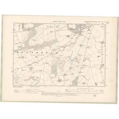 1902 Map of Kincardineshire Sheet XX.NE, 1904 Print