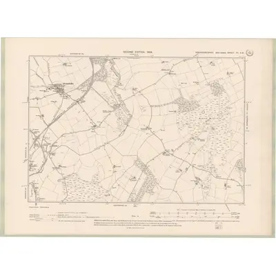 1902 Map of Kincardineshire Sheet XX.SW, 1904 Print