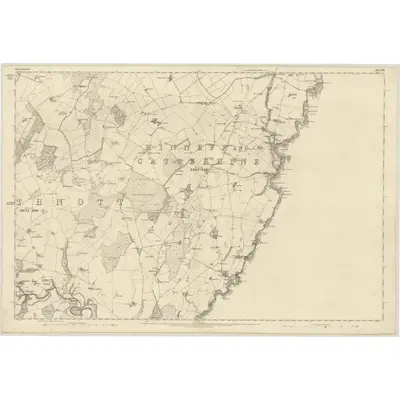1864 Map of Kincardineshire, Sheet XXI, 1868 Print