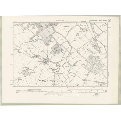 1922 Map of Kincardineshire Sheet XXIII.SE, 1927 Print
