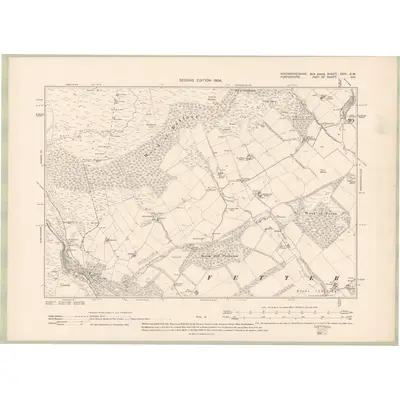 1901 Map of Kincardineshire Sheet XXIII.SW, 1904 Print