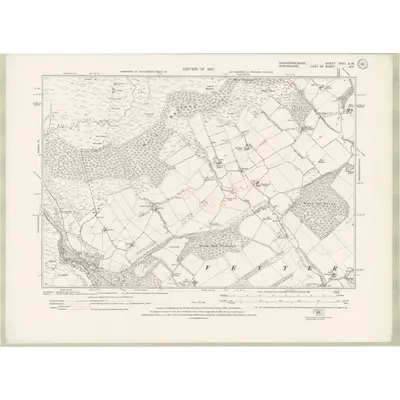 1922 Map of Kincardineshire Sheet XXIII.SW, 1927 Print